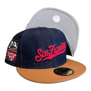 New Era San Francisco Giants Denim Pack 59FIFTY Fitted Hat All Star Game